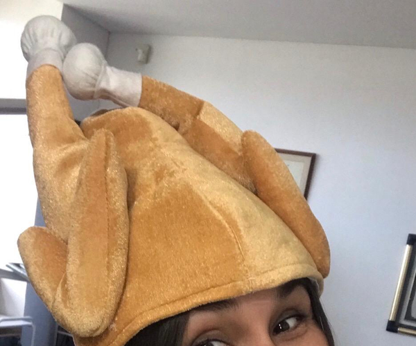 Novelty Roasted Turkey Hat