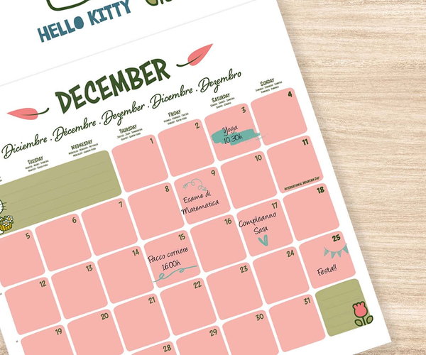 Official Hello Kitty Wall Calendar