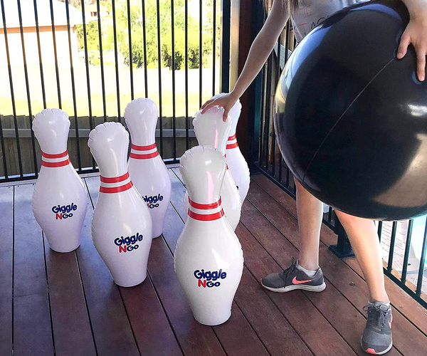 Oversized Inflatable Yard Bowling Set