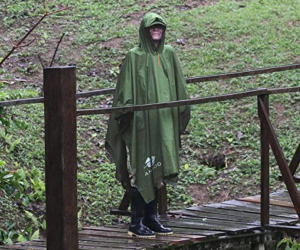 Packable Oversized Rain Poncho