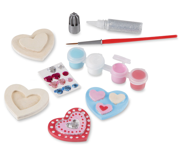 Paint Your Own Heart Magnet Kit