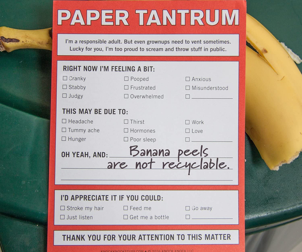 Paper Tantrum Complaint Notepad