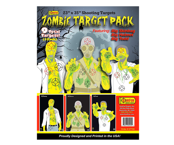 Paper Zombie Shooting Target Pack