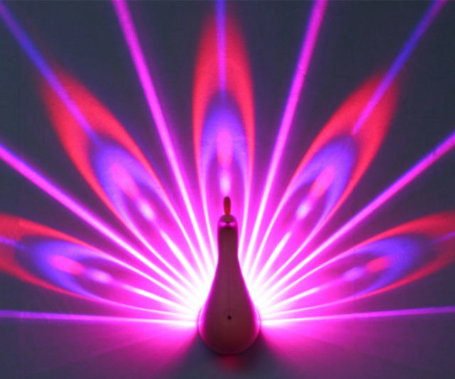 Peacock Projection Light