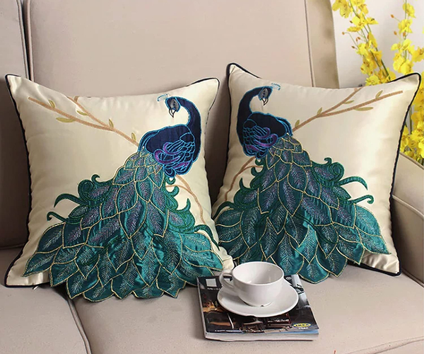 Peacock Throw Pillows
