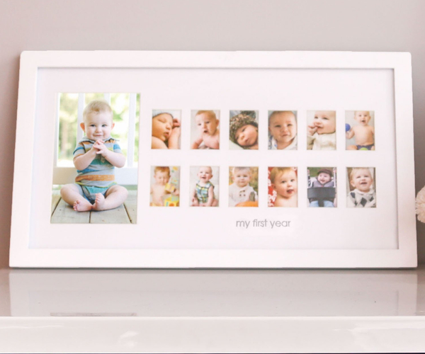 Pearhead My First Year Photo Moments Baby Keepsake Frame