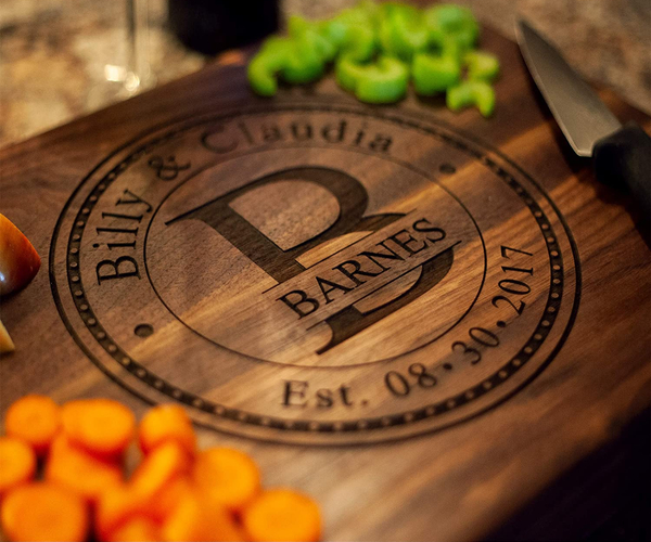 Personalized Engraved Wood Cutting Board