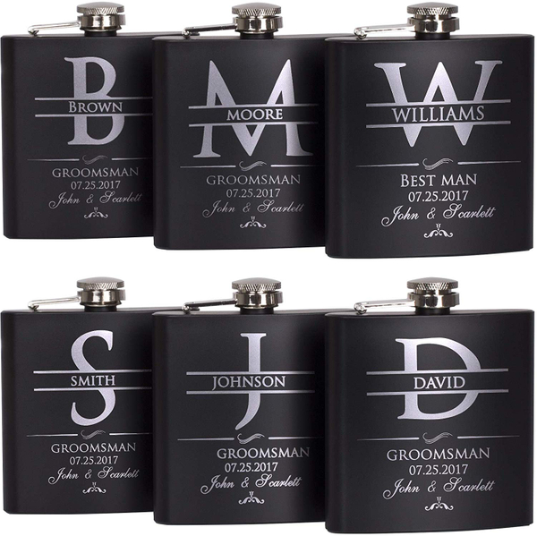 Personalized Groomsmen Flask