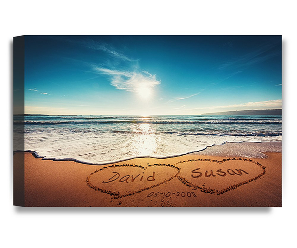 Personalized Heart in Heart Giclee Print