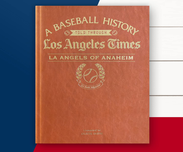 Personalized Los Angeles Angels of Anaheim History Book