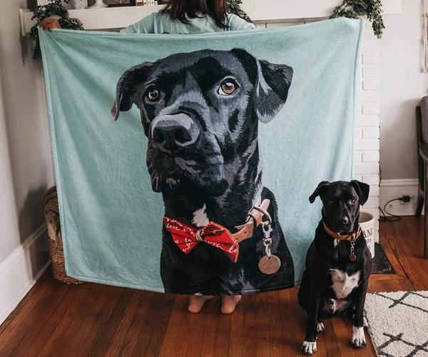 Personalized Pet Photo Blanket