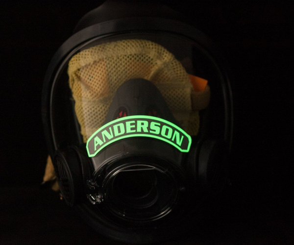 Personalized Photoluminescent Mask Label