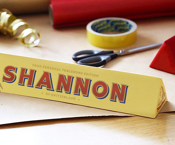 Personalized Toblerone Chocolate Bar