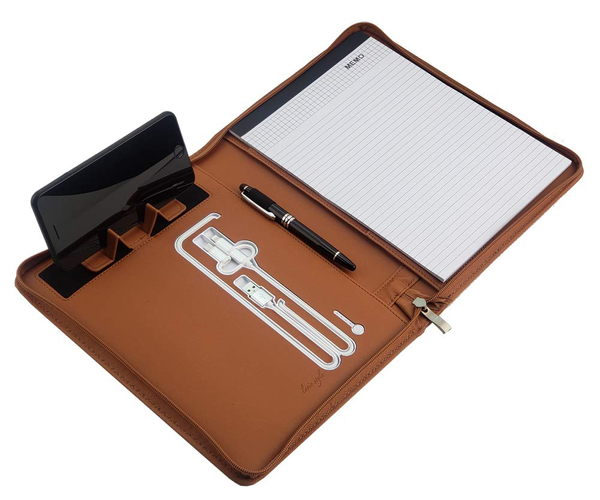 Phone Charging Padfolio