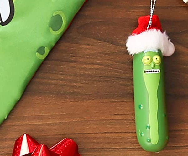 Pickle Rick Funny Christmas Ornament