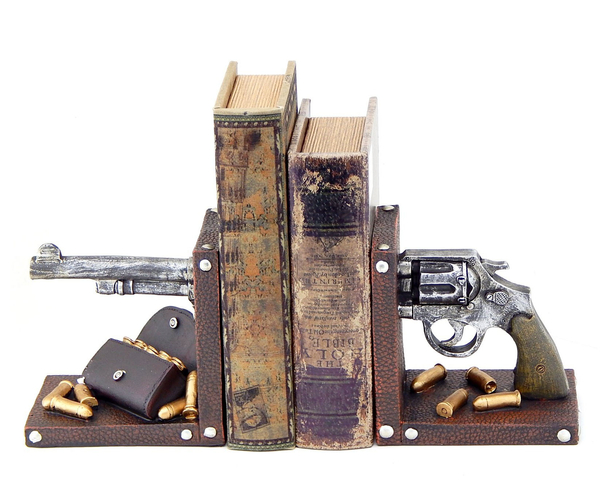 Pistol Bookends