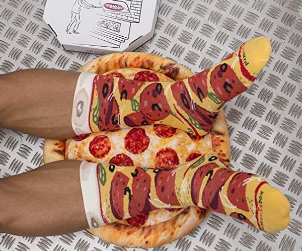 Pizza Socks in a Box
