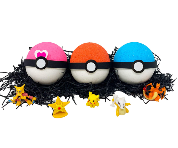 Pokeball Surprise Bathbombs