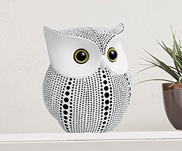 Polka Dot Owl Statuette