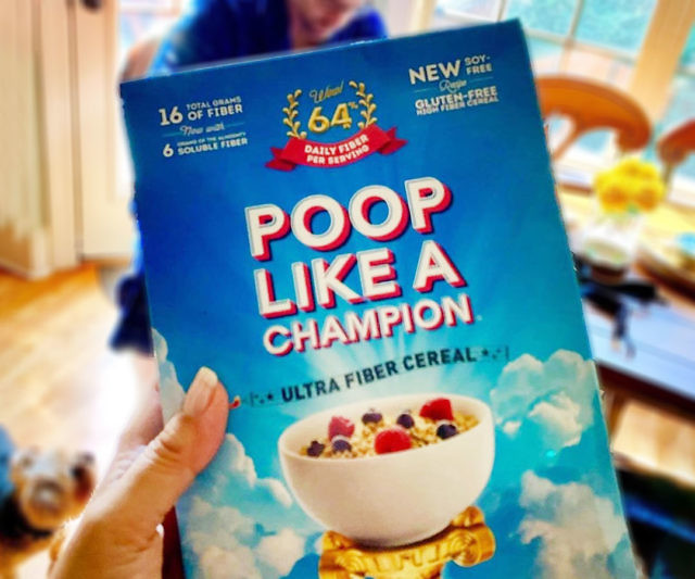 Poop Like A Champion Cereal