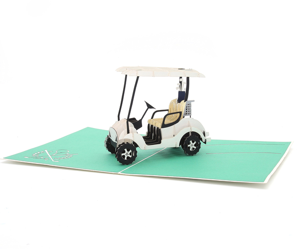 Pop Up Golf Cart Card
