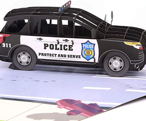 Pop Up Police Retirement Card
