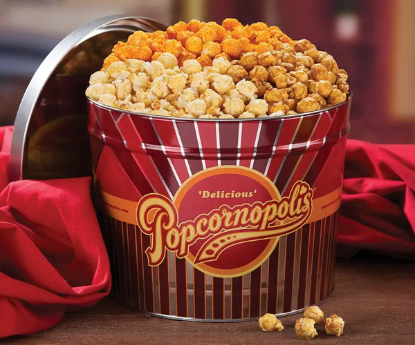 Popcornopolis Gourmet Popcorn Tin