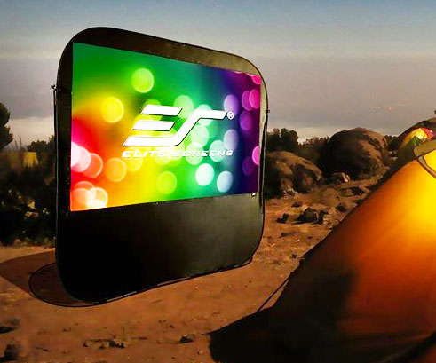 Pop-Up Portable Projector Screen
