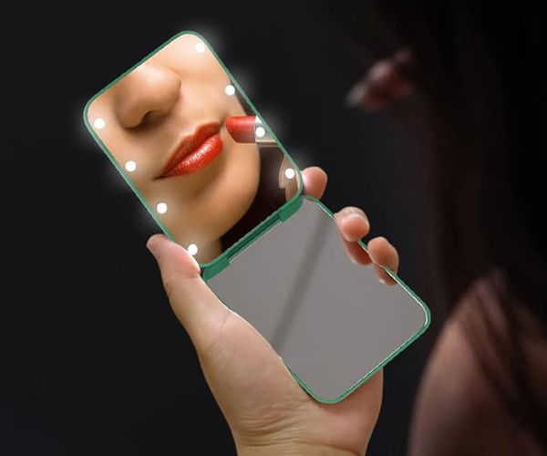 Portable LED Vanity Mirror Compact
