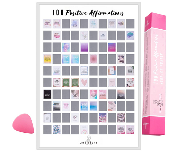 Positive Affirmations Scratch Off Poster