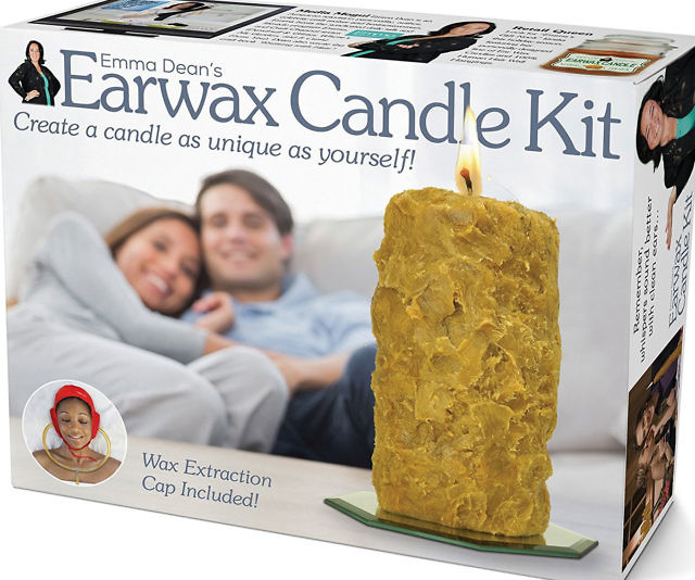 Prank DIY Earwax Candle Kit Gift Box
