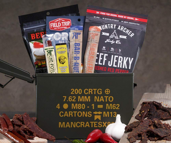 Premium Beef Jerky Ammo Can Gift Box
