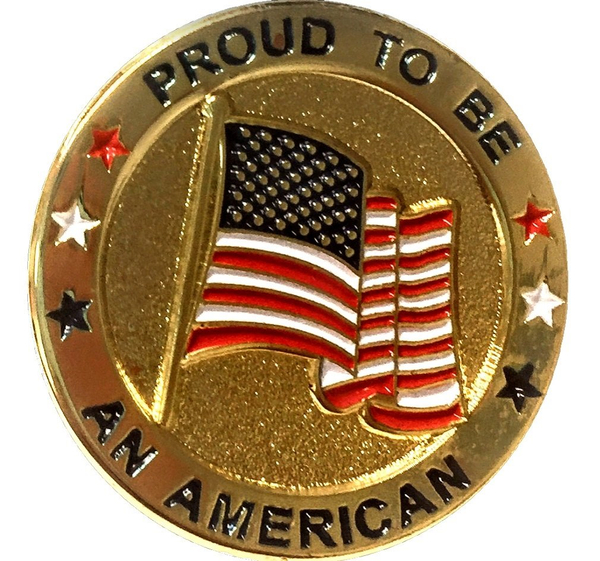 Proud to Be an American Citizen Pin