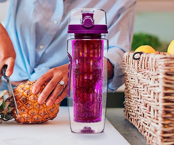 Purple Fruit Infuser Water Bottle
