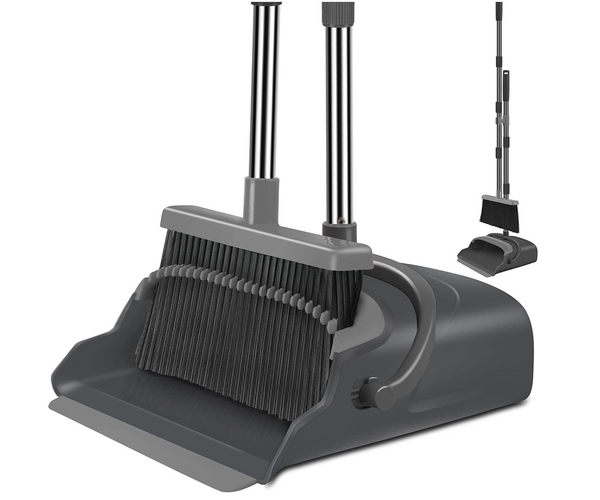 Quick Clean Broom and Dust Pan Set