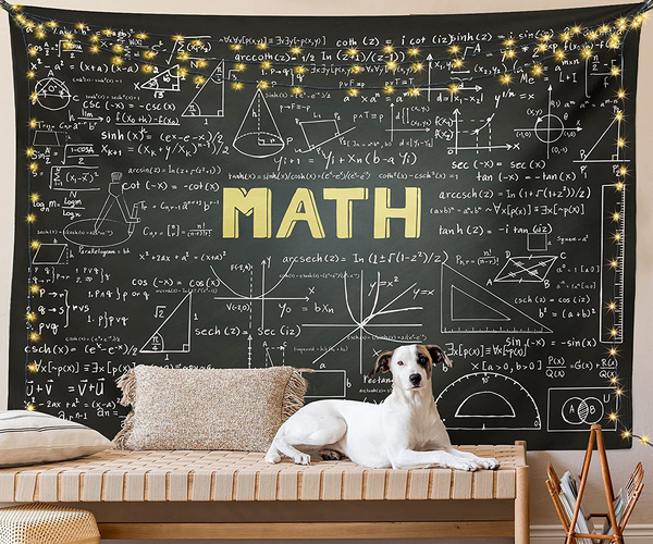 Math Blackboard Tapestry