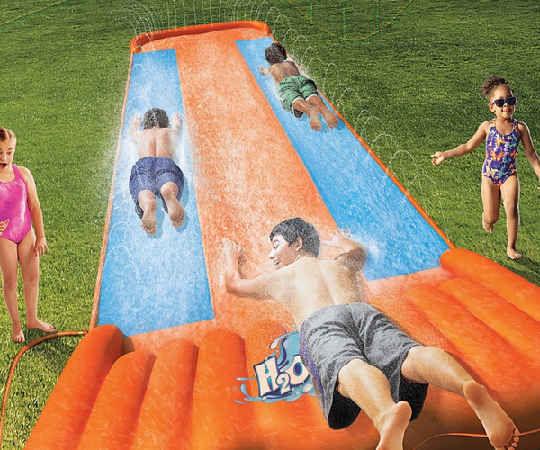 Race Down A Slip-N-Slide
