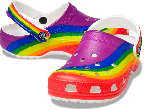 Rainbow Crocs