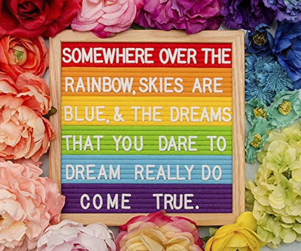 Rainbow Felt Letter Board