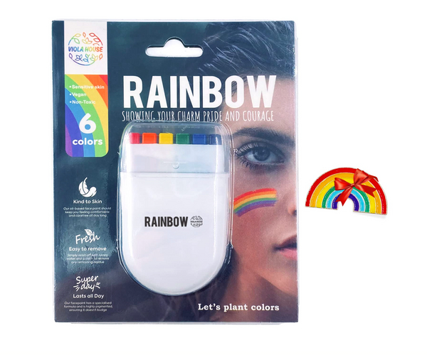 Rainbow Pride Face Paint