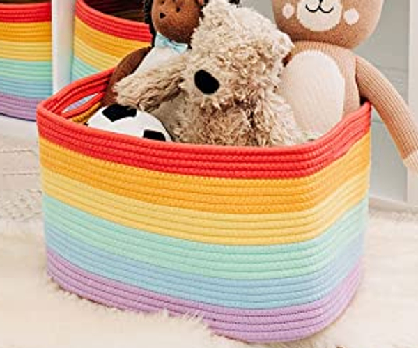 Rainbow Rope Basket
