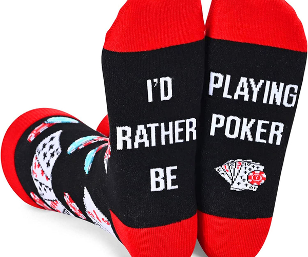 Rather Be Playing Poker Socks