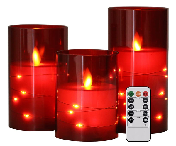 Red Flameless Candles