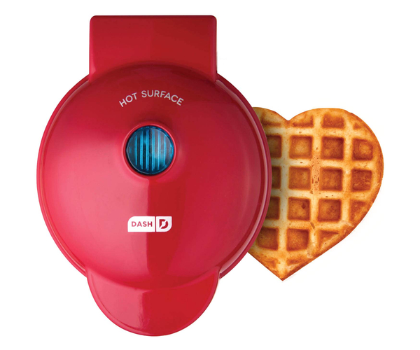 Red Heart-Shaped Waffle Maker
