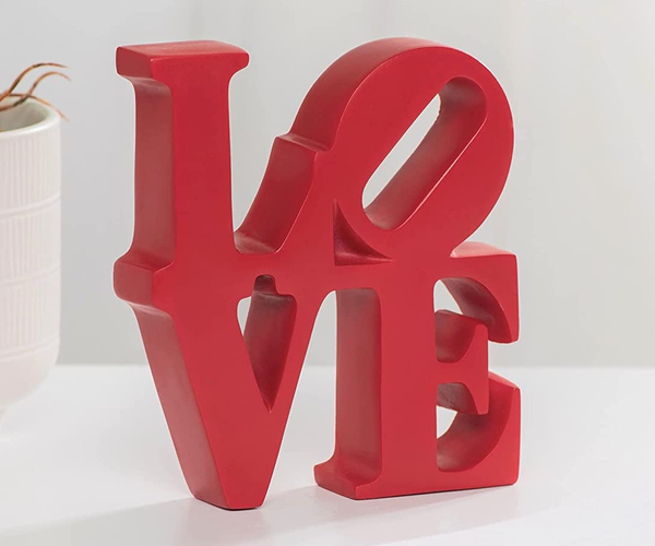 Red LOVE Sculpture