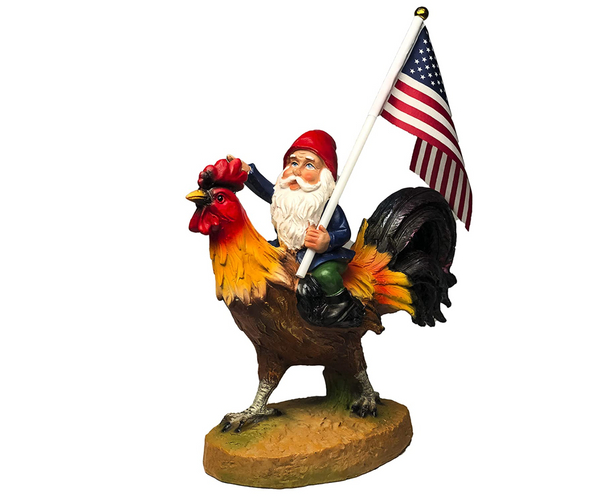 Riding My Rooster Into Battle Gnome