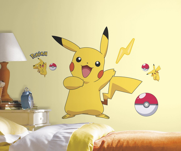 RoomMates Pokemon Pikachu Peel And Stick Wall Decals