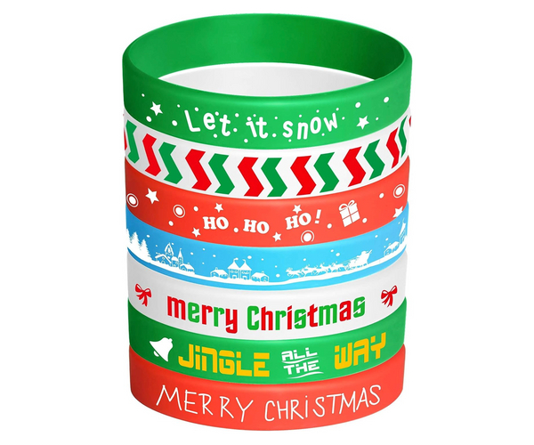 Rubber Christmas Bracelets