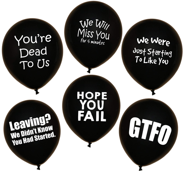 Rude Going Away Balloons