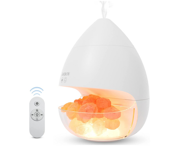 Ultrasonic Diffuser and Himalayan Salt Lamp